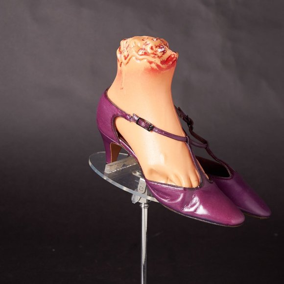 1960s Purple T Strap Heels Shoes - Picture 7 of 10